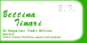bettina timari business card